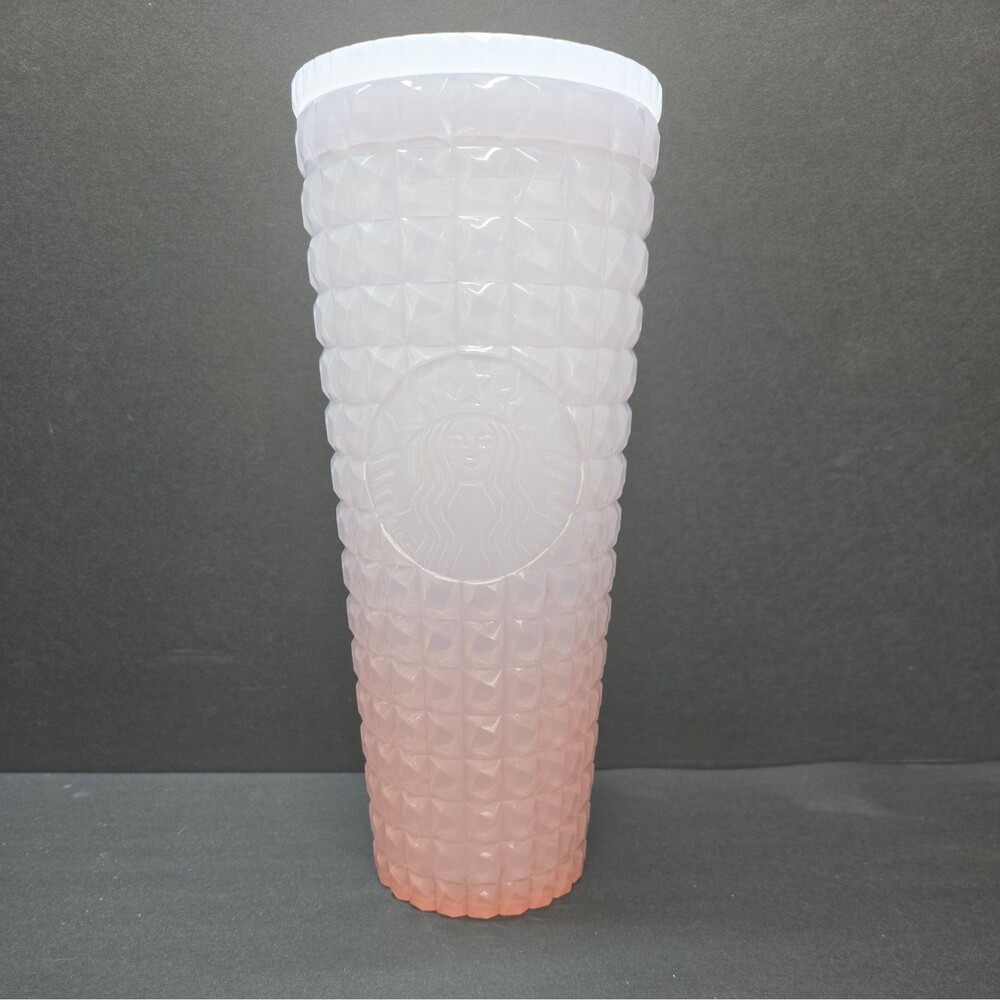 STARBUCKS TUMBLER 24 OZ COLD CUP SPRING 2026 PALE PINK No Straw